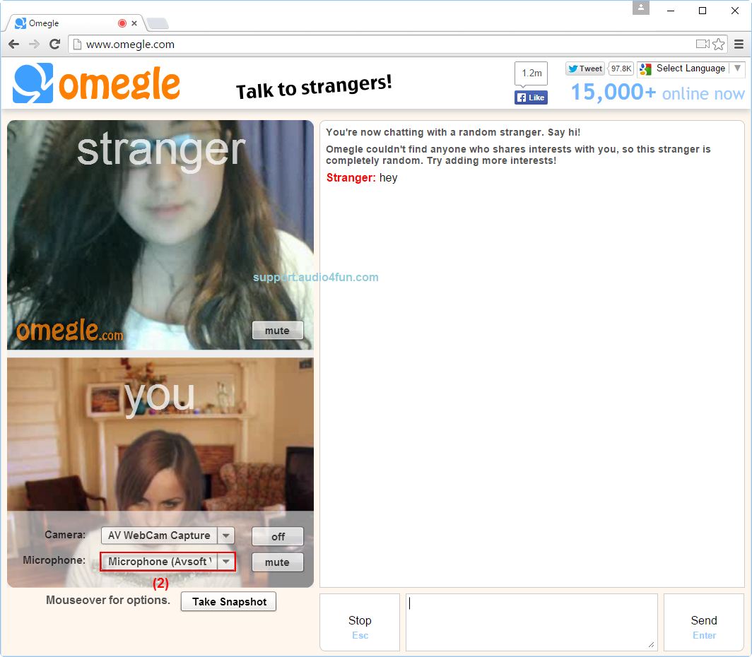 omegle bate with sound