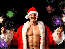 Man in Christmas costume