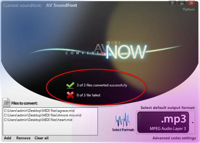 Fig 6: AV-MIDI-Converter-Success