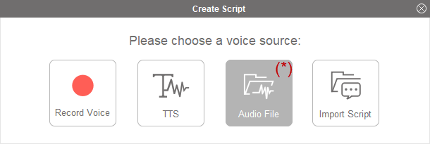 Fig 4: CrazyTalk 8 - Input Audio Files