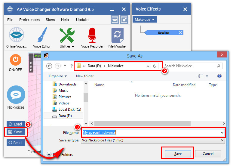 Export nickvoice into a file