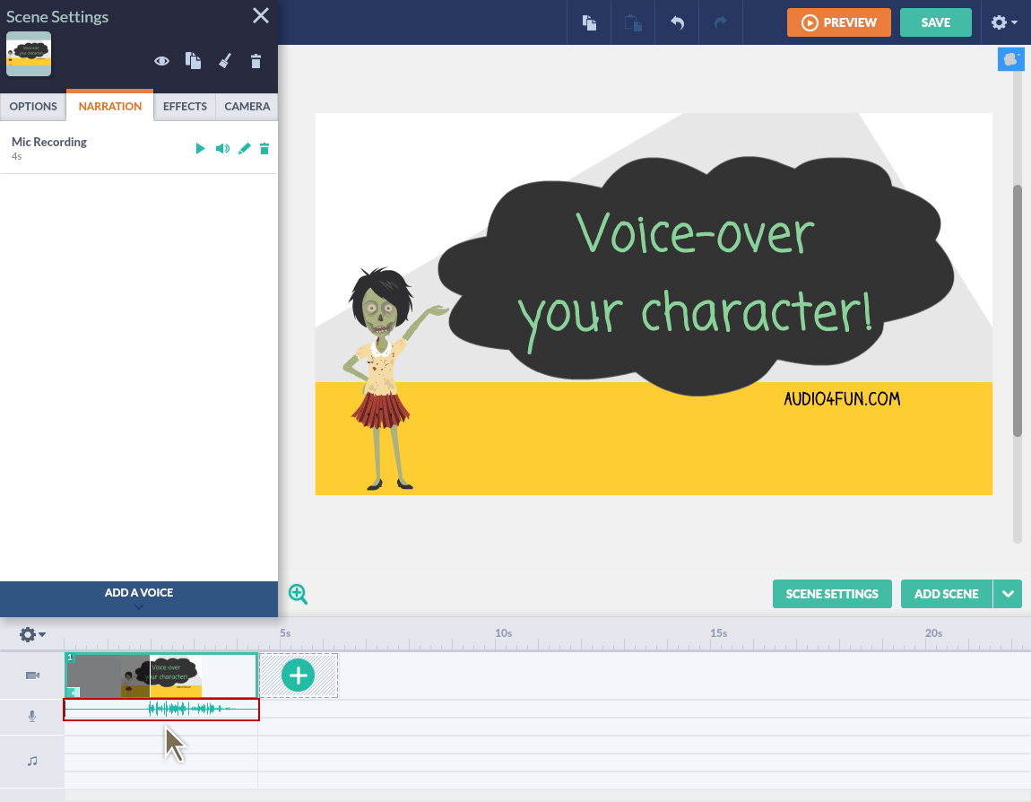 goanimate tts voice list