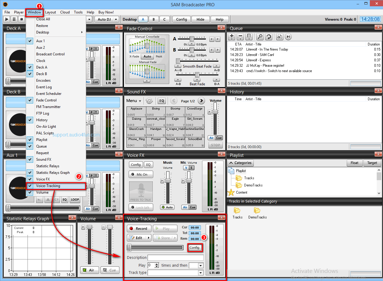 Sam Broadcaster PRO and VCSD9