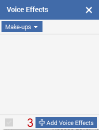Fig 2: Add Voice Effects