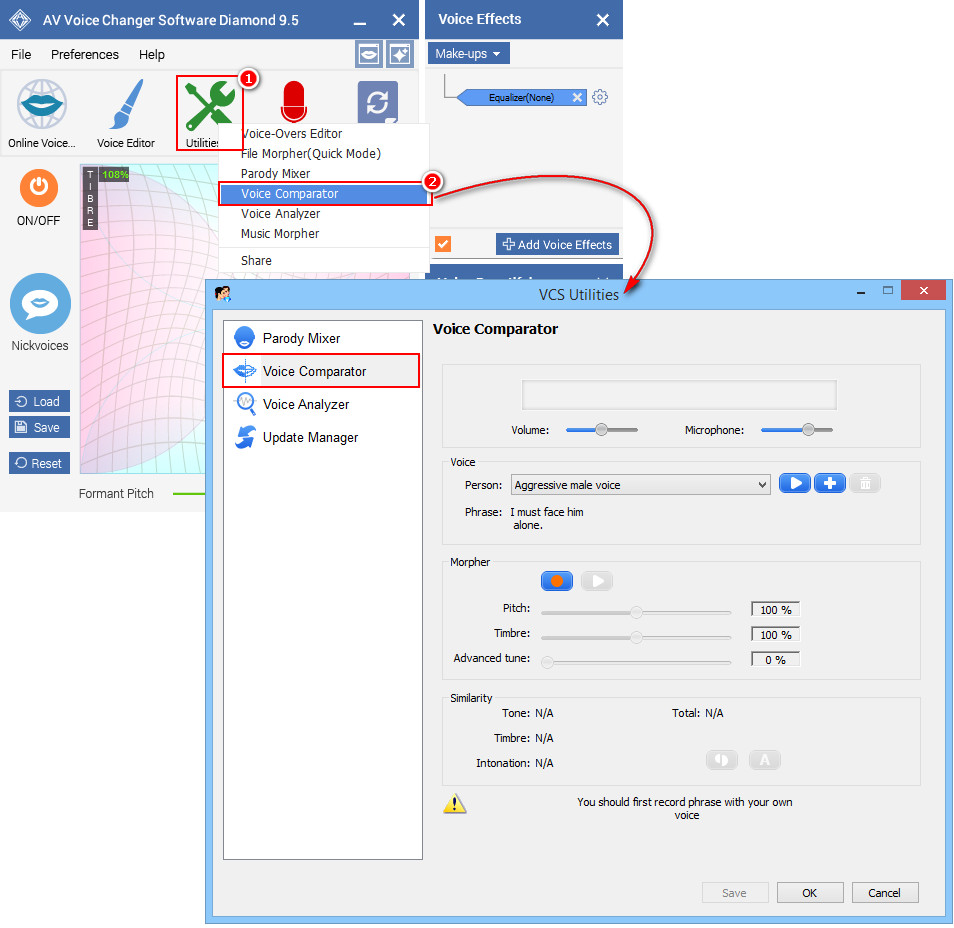 Open Voice Comparator