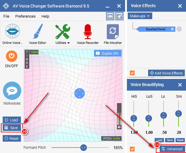 Remove background noise of the output voice