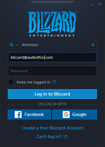 Blizzard live chat