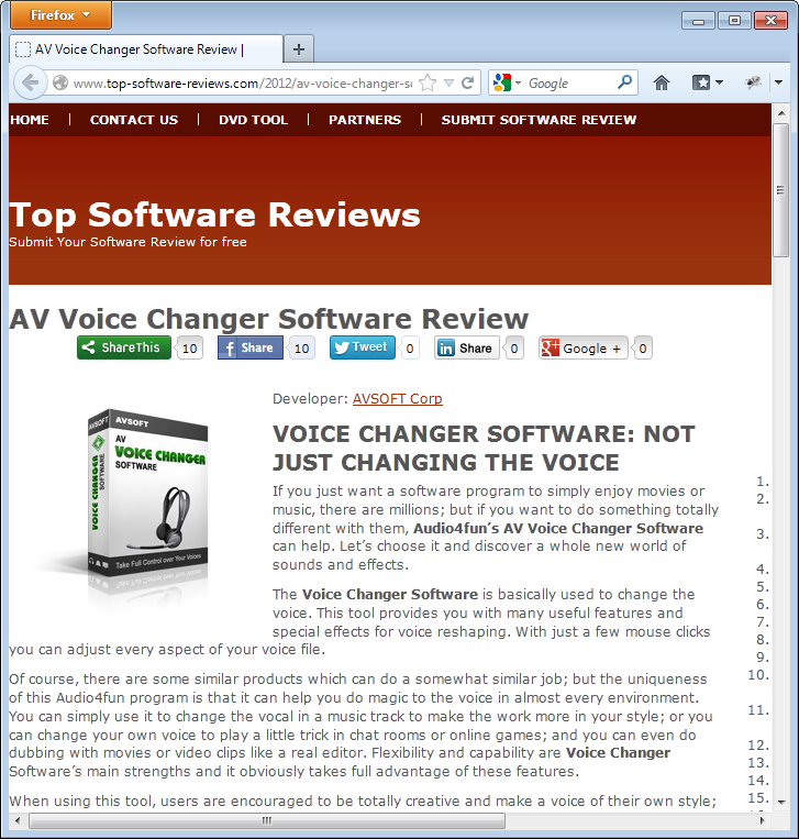 review for voice changer software from top-software-review.com