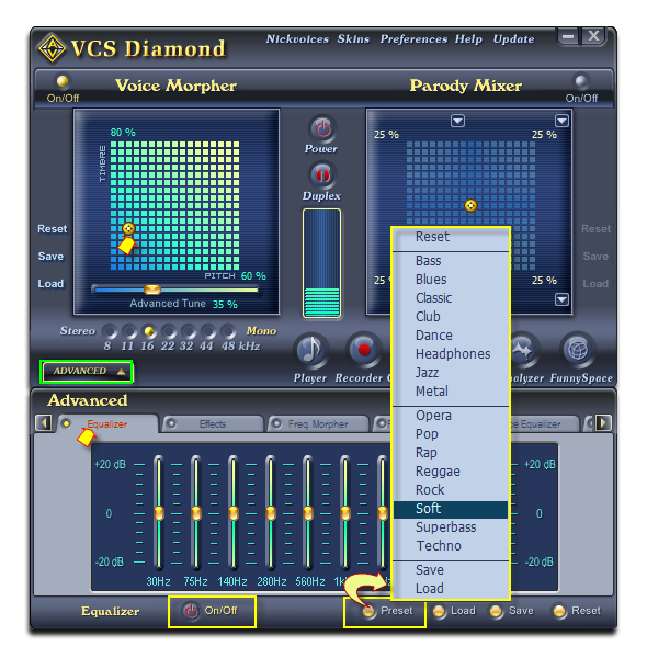Improve output quality with Equalizer